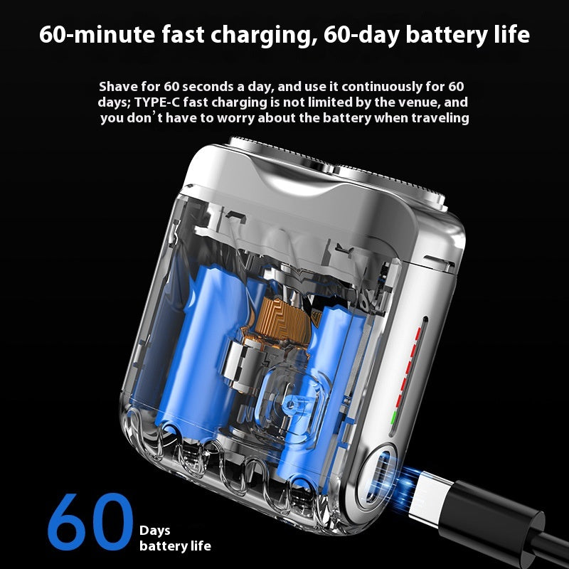 Portable Rotary Dual-Head Electric Shaver for Men (photo 6)