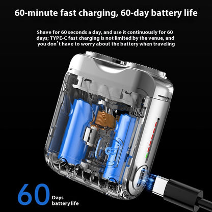 Portable Rotary Dual-Head Electric Shaver for Men (photo 6)