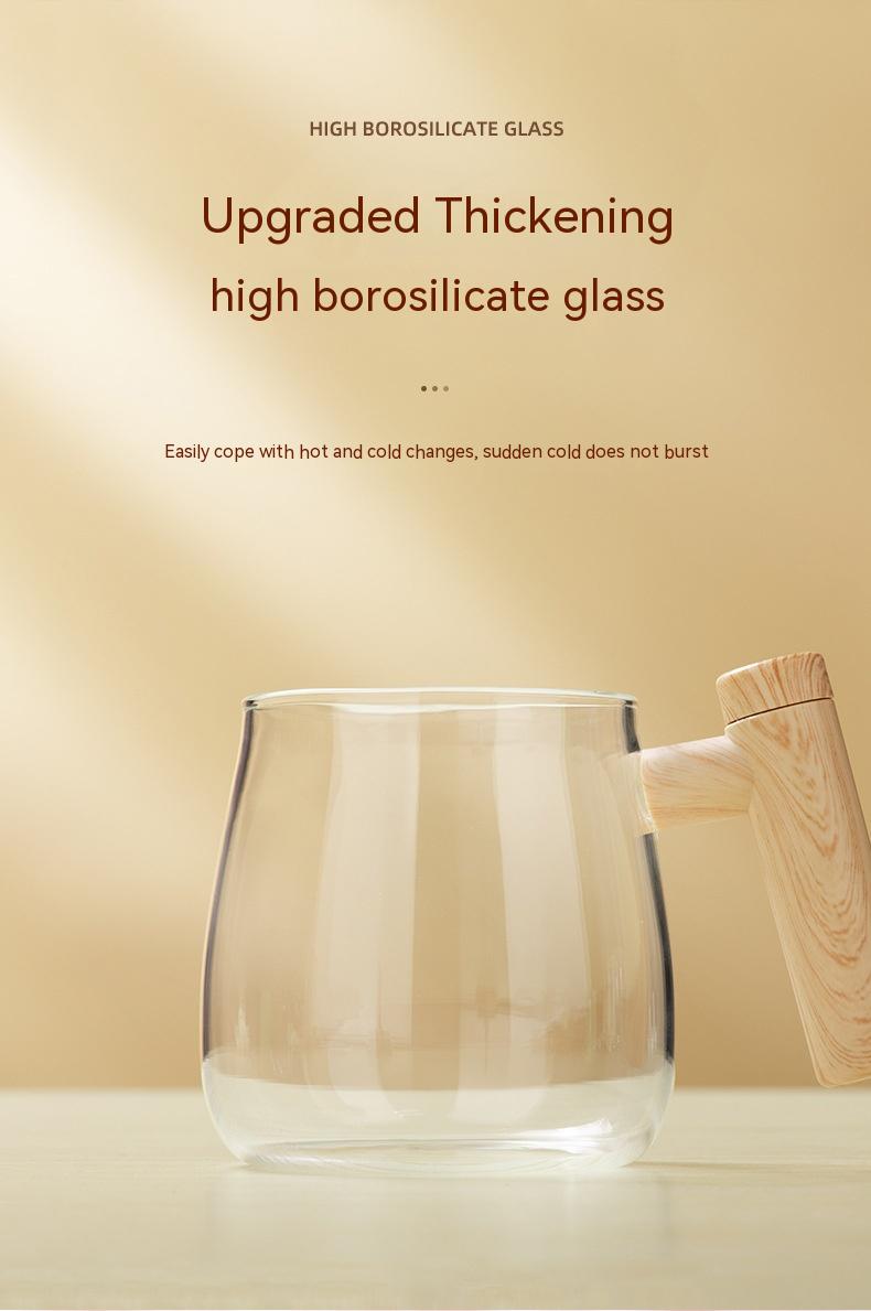 Self-Stirring Glass Coffee Mug, 400 ml (photo 17)