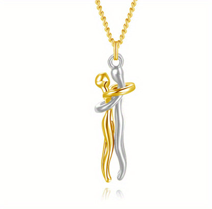 Hugging Figures Pendant Necklace (photo 33)