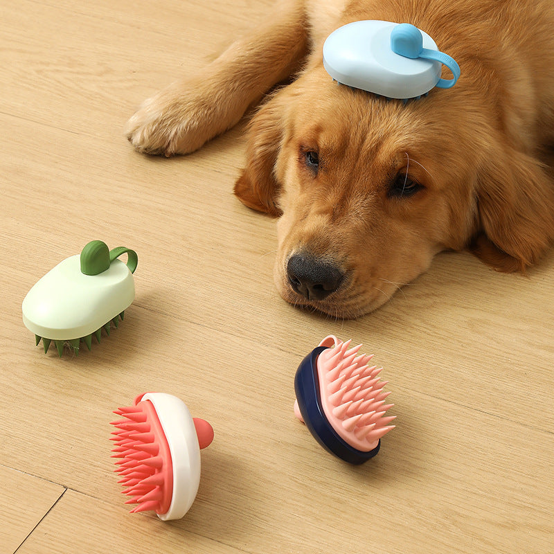 Soft Silicone Pet Bath Brush (photo 2)