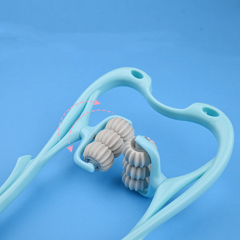 Manual Neck and Shoulder Massage Roller with Rolling Balls (photo 2)