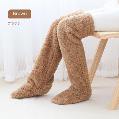 Over-the-Knee Fuzzy Long Socks (photo 52)