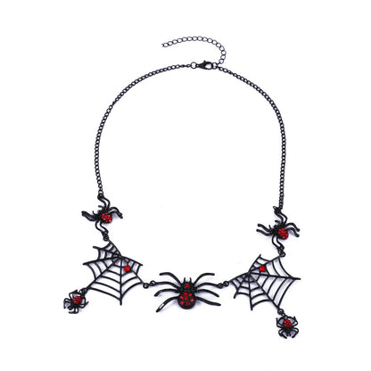 Halloween Spider and Web Necklace (photo 5)