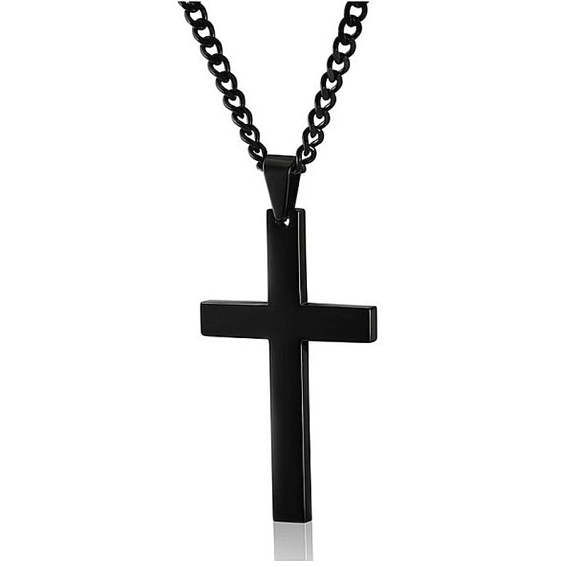 Stainless Steel Cross Pendant Necklace (photo 9)