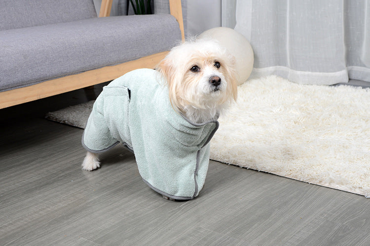 Microfiber Pet Bathrobe Towel (photo 12)
