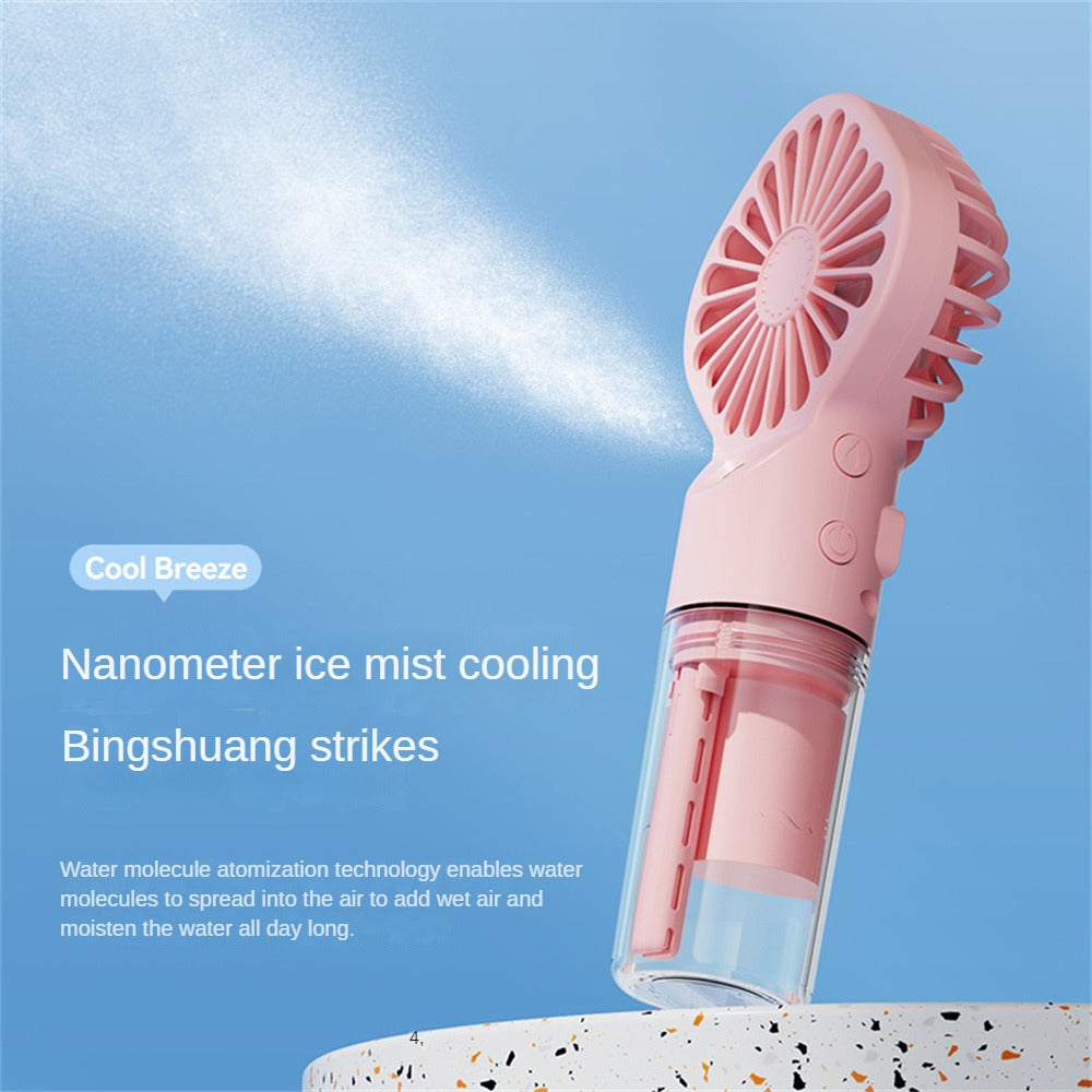 Rechargeable Handheld Mist Spray Fan (photo 5)