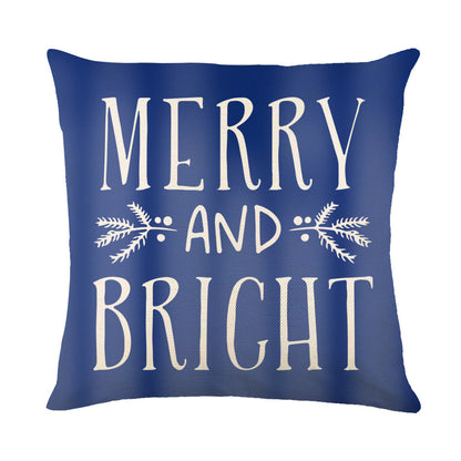 Snowflake Print Christmas Pillow Cover, 45 x 45 cm (photo 19)