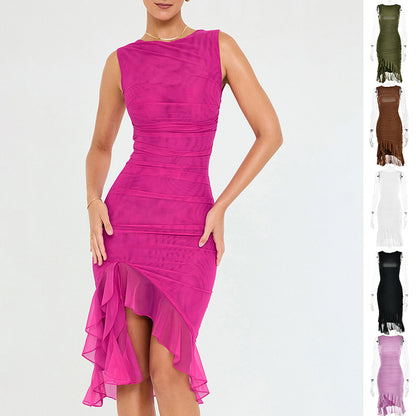 Women's Sleeveless Bodycon Midi Dress
