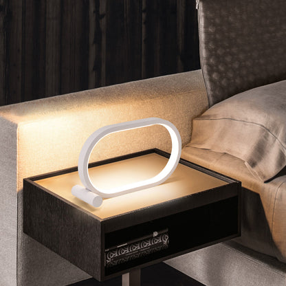 Oval Ring LED Table Lamp, USB, Touch, Button or Remote Control (photo 3)