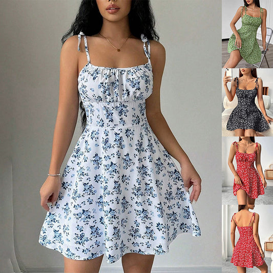 Women's Printed A-Line Short Dress