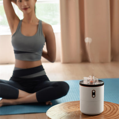 Volcano Flame Humidifier and Aroma Diffuser with Timer (photo 7)