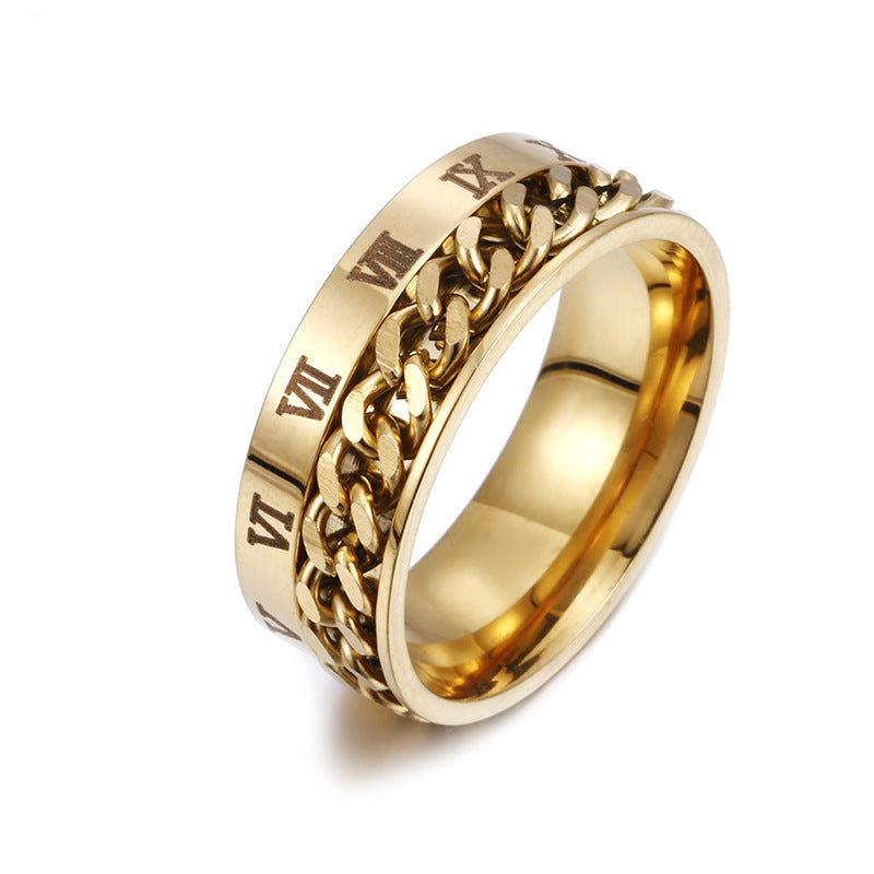 Roman Numeral Spinner Ring with Bottle Opener (photo 8)