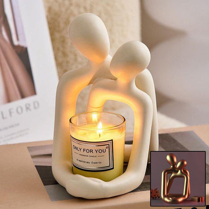 Embracing Couple Resin Statue