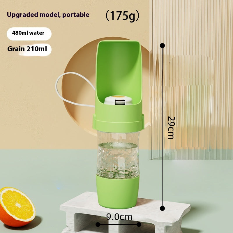 2-in-1 Travel Dog Water and Food Bottle with Lanyard (photo 13)