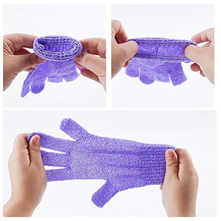 Exfoliating Bath Gloves, Nylon (photo 2)