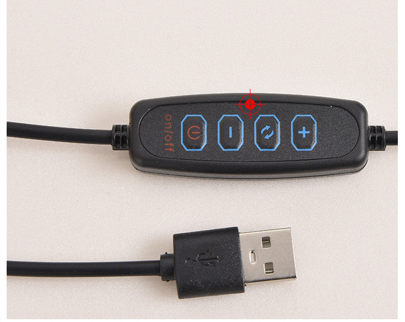 Oval Ring LED Table Lamp, USB, Touch, Button or Remote Control (photo 12)