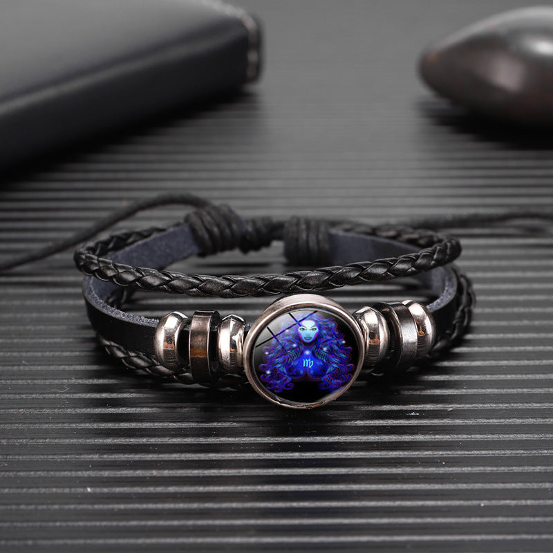 Zodiac Sign Glow-in-the-Dark Braided Bracelet (photo 8)