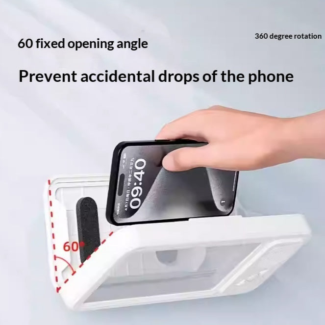 Shower Phone Holder Box with Bluetooth Speaker (photo 3)