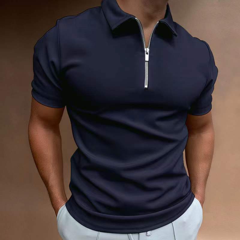Men's Printed Polo Shirt, Loose Fit