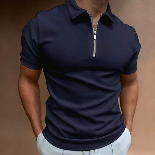 Men's Printed Polo Shirt, Loose Fit