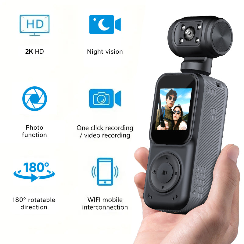 Handheld Dual-Lens Action Camera for Outdoor and Cycling (photo 5)