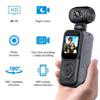 Handheld Dual-Lens Action Camera for Outdoor and Cycling (photo 5)