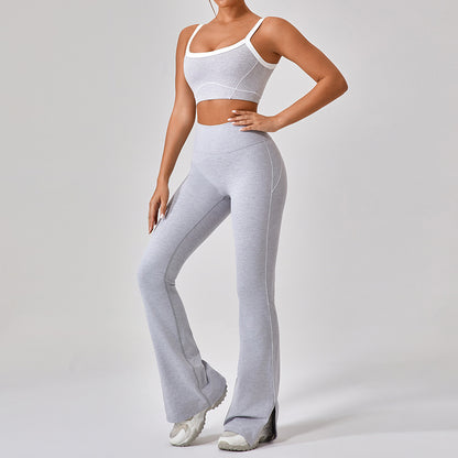 Women's Strappy Contrast Yoga Set (photo 9)