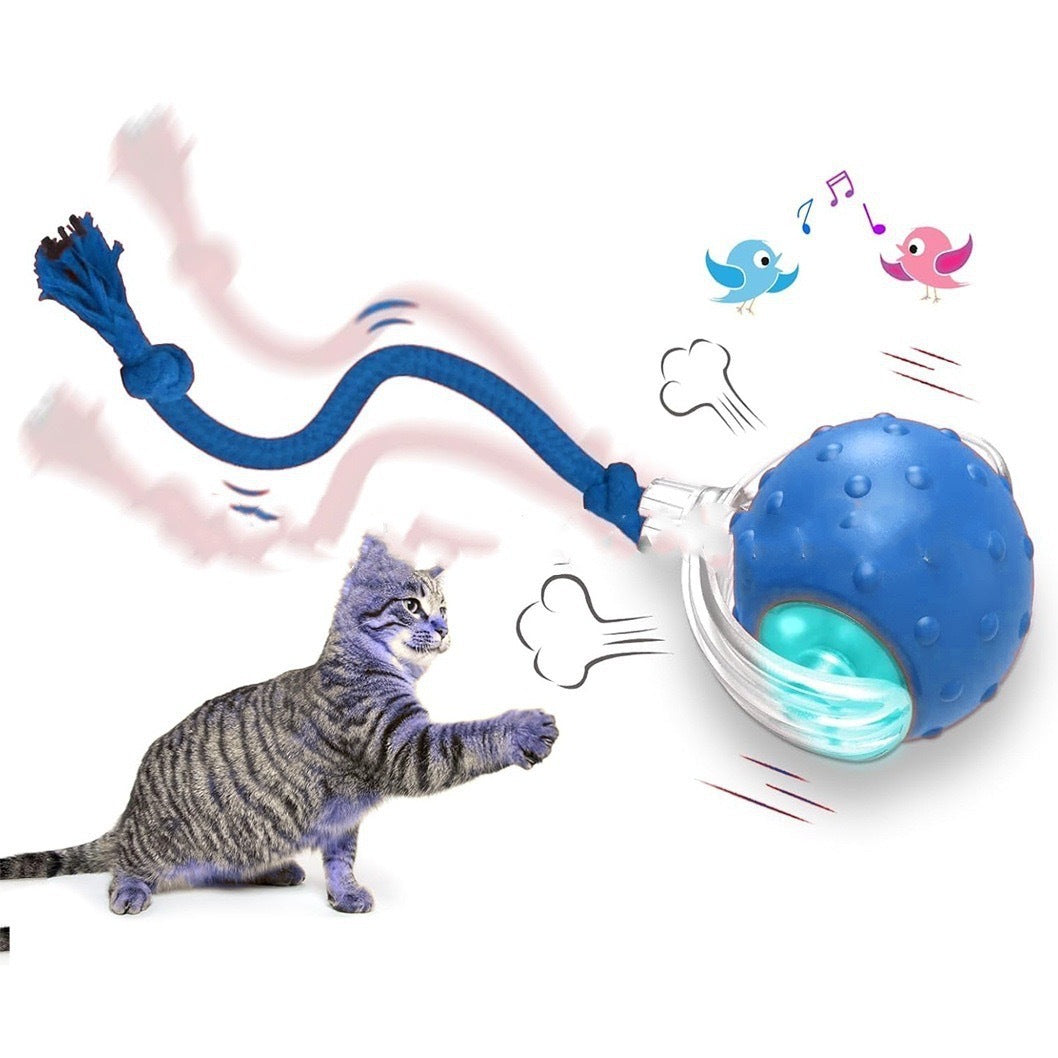 Automatic Rolling Cat Toy Ball with Tail (photo 11)