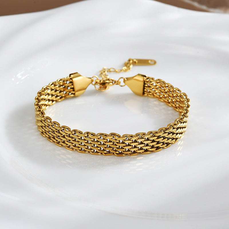 Women's Chain Bracelet, Gold or Silver Tone (photo 6)