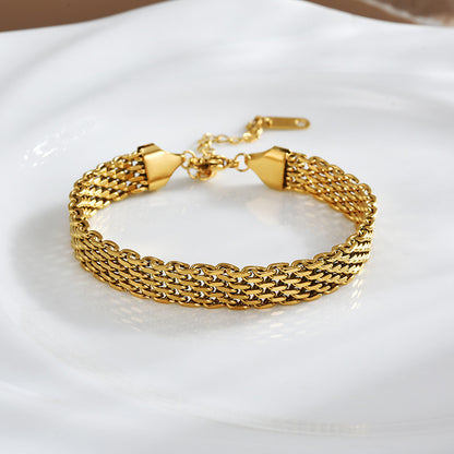 Women's Chain Bracelet, Gold or Silver Tone (photo 6)