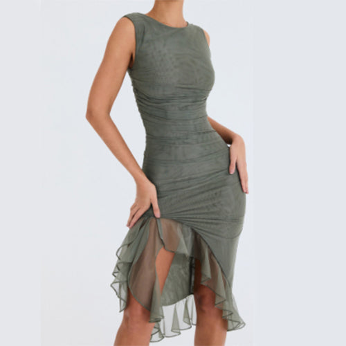 Women's Sleeveless Bodycon Midi Dress (photo 12)