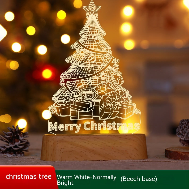 Christmas 3D Acrylic LED Night Light (photo 3)