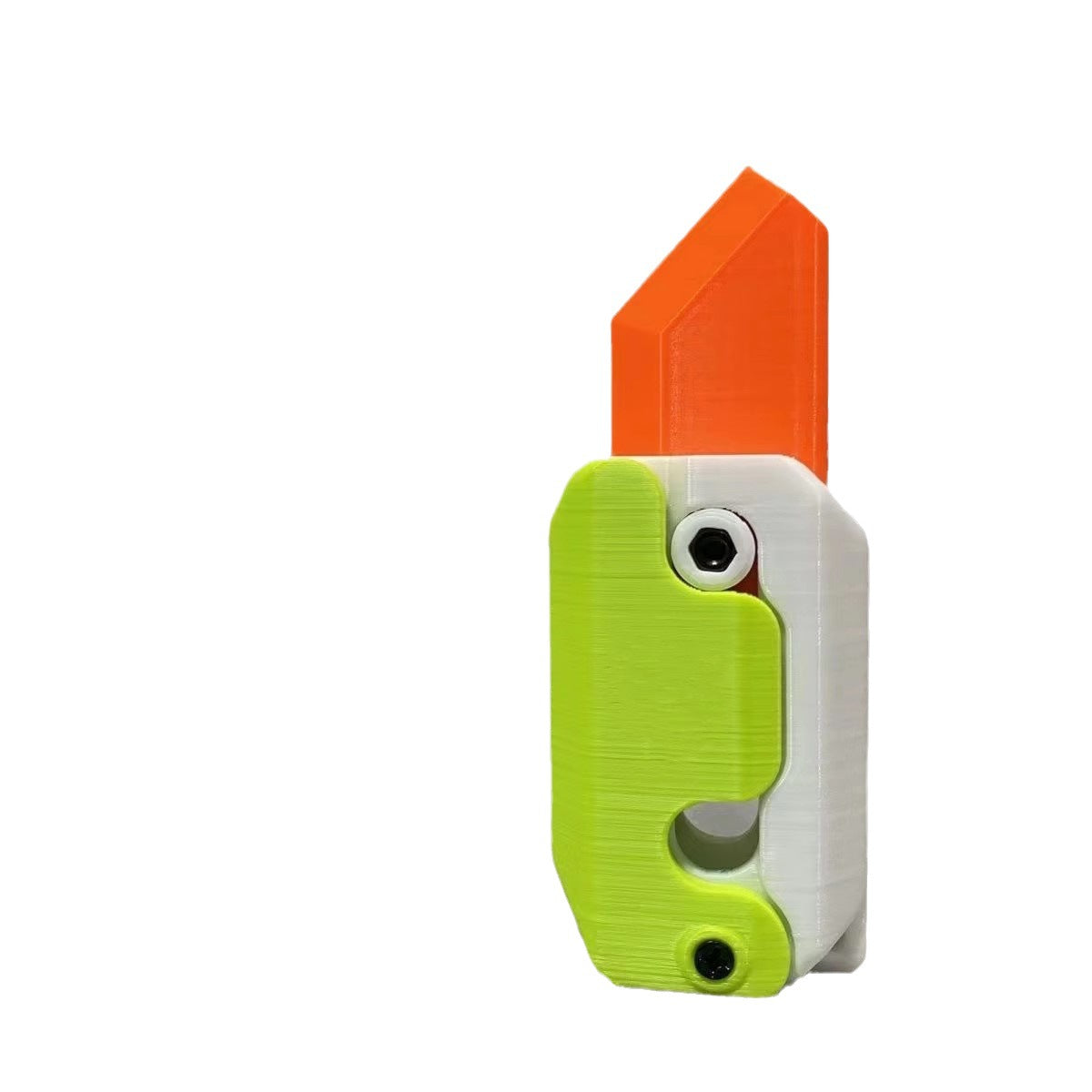 3D-Printed Carrot-Shaped Fidget Toy with Retractable Plastic Blade (photo 9)