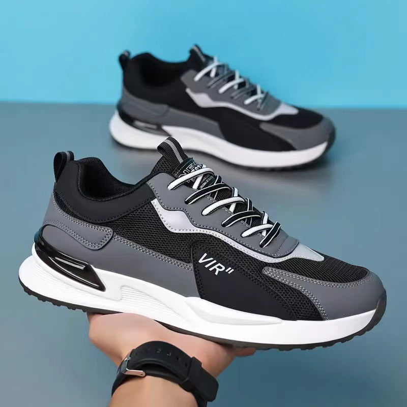 Men's Colorblock Mesh Lace-Up Sneakers (photo 10)