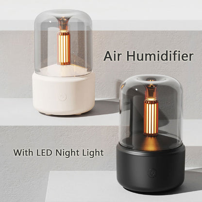 Candle-Look Mini Humidifier and Aroma Diffuser, 120 ml, USB (photo 2)