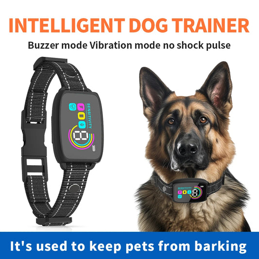 Rechargeable Bark Control Collar with Digital Display