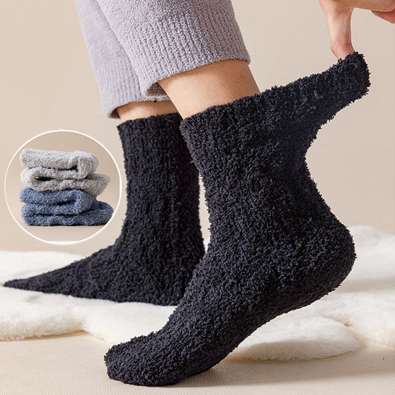 Fuzzy Coral Fleece Socks (photo 2)