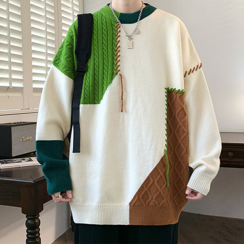 Men's Colorblock Knit Pullover Sweater (photo 5)