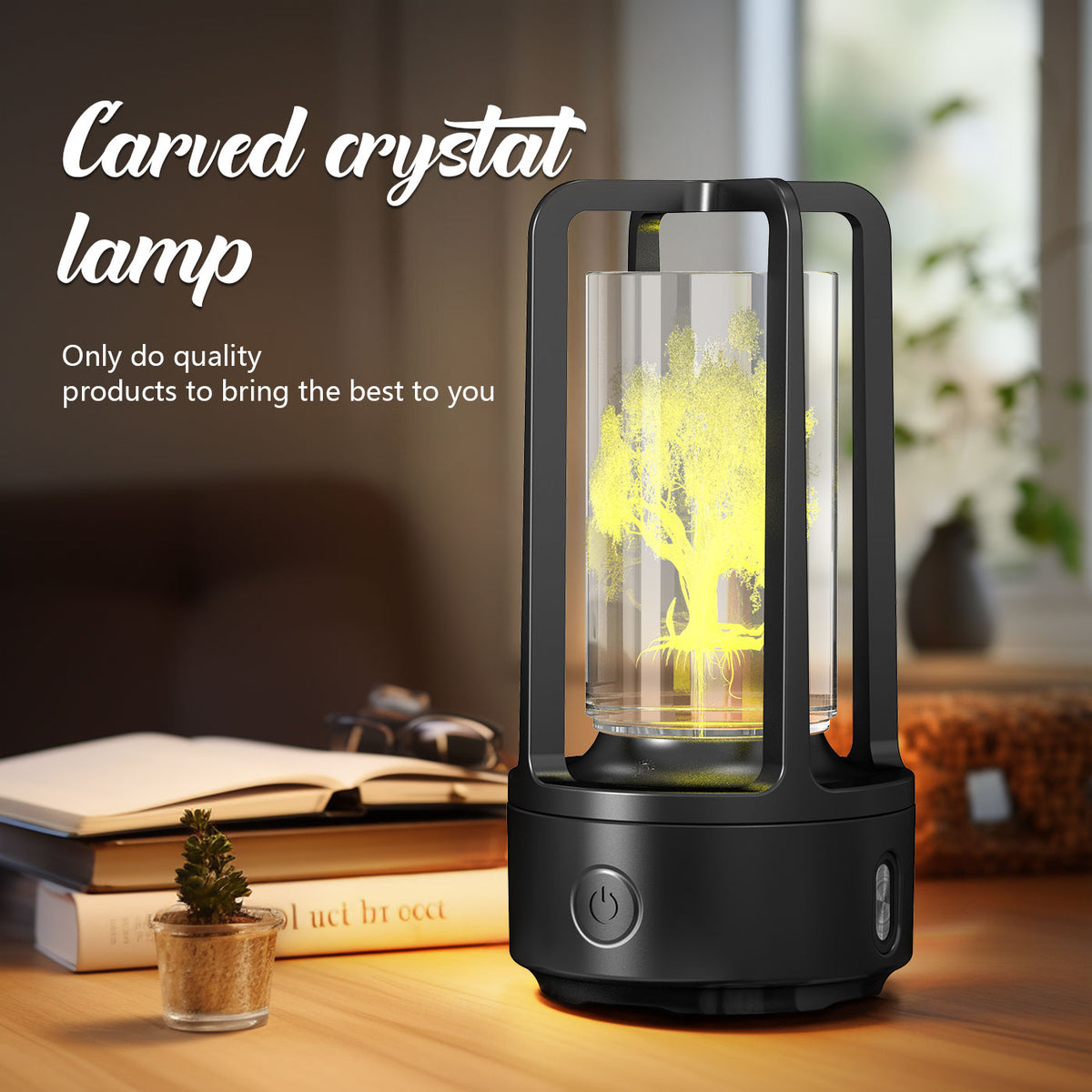 Acrylic or Crystal Night Lamp with Bluetooth Speaker (photo 7)