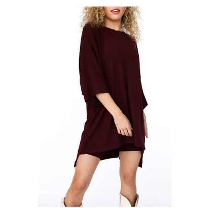 Women's Batwing T-Shirt and Shorts Set (photo 27)