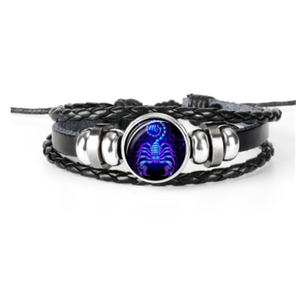 Zodiac Sign Glow-in-the-Dark Braided Bracelet (photo 19)