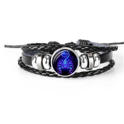 Zodiac Sign Glow-in-the-Dark Braided Bracelet (photo 19)