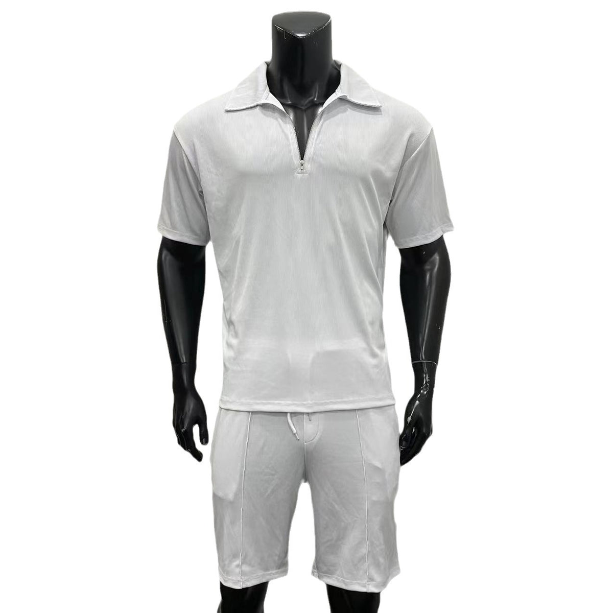 Men's Zip Polo and Drawstring Shorts Set (photo 5)
