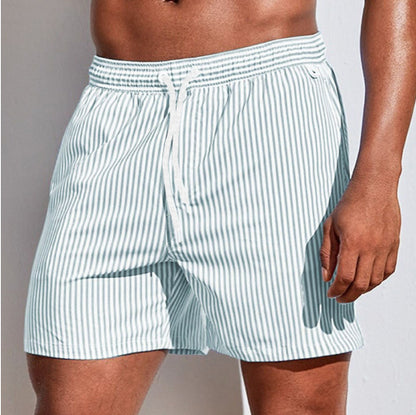 Men's 3D Striped Print Shorts (photo 4)