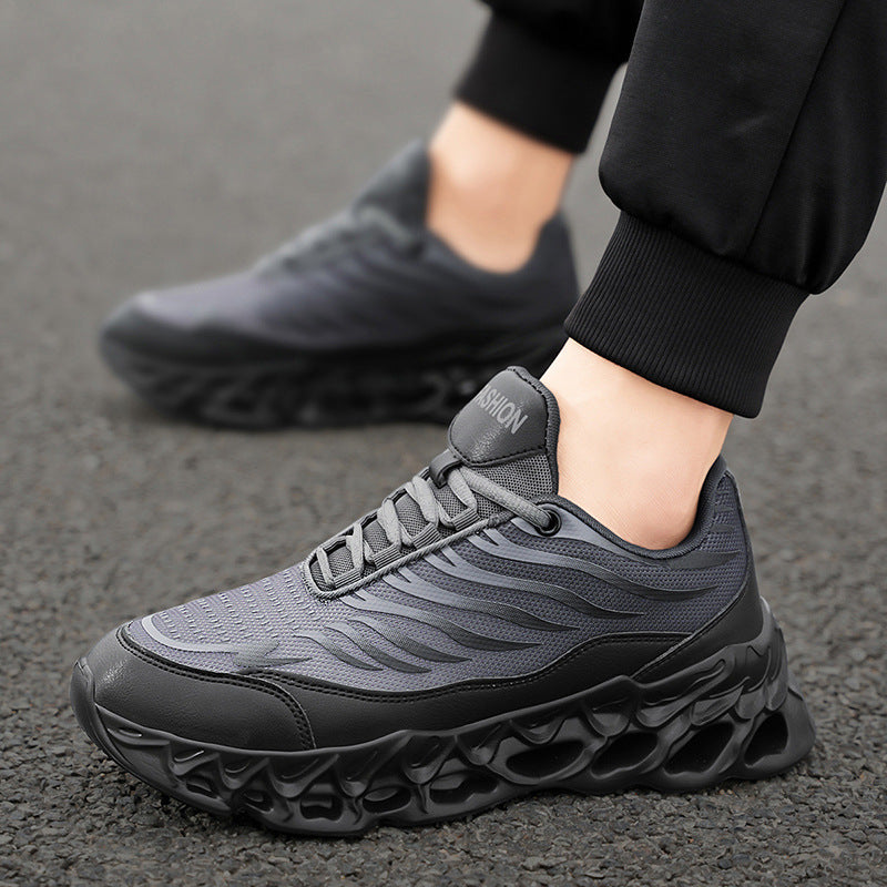 Men's Chunky Sole Lace-Up Sneakers (photo 4)