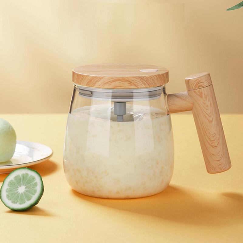Self-Stirring Glass Coffee Mug, 400 ml (photo 4)