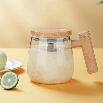 Self-Stirring Glass Coffee Mug, 400 ml (photo 4)