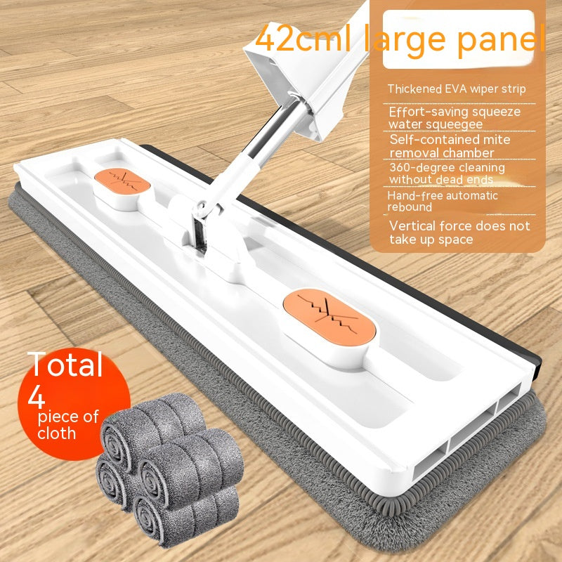 Large 360° Rotating Flat Mop with Stainless Steel Handle (photo 17)