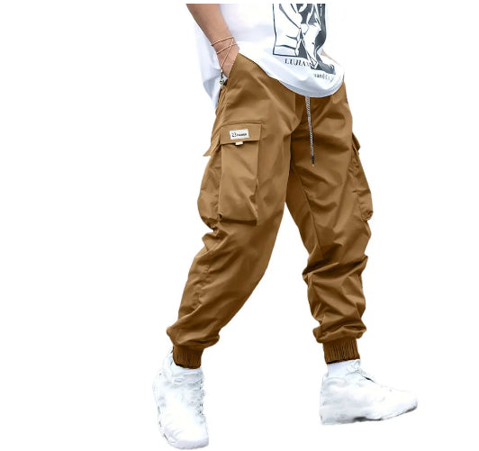 Men's Multi-Pocket Cargo Drawstring Pants (photo 8)